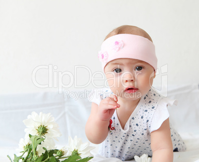 infant baby in a hat
