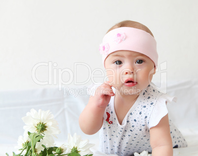 infant baby in a hat