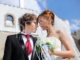 shot young couples entering into marriage