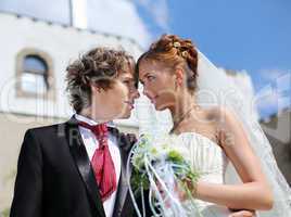 shot young couples entering into marriage