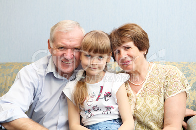 grandparents and granddaughter