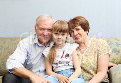 grandparents and granddaughter