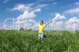 little boy outdoors