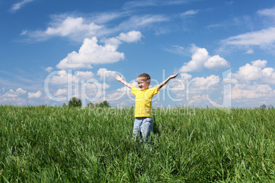 little boy outdoors