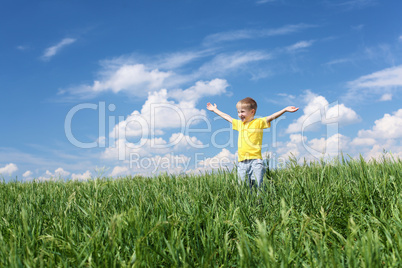 little boy outdoors