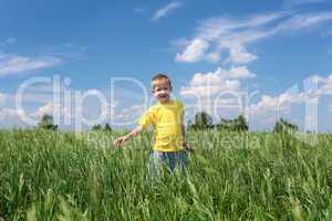 little boy outdoors
