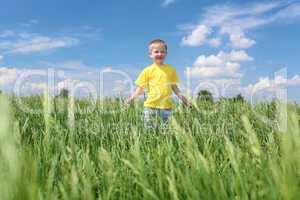 little boy outdoors