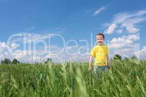 little boy outdoors