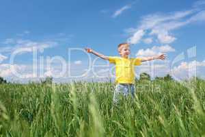 little boy outdoors