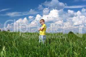 little boy outdoors