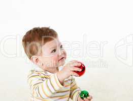 portrait of a little child in studio