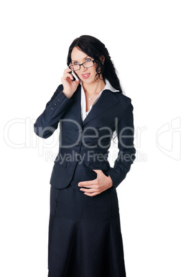 Young charming business woman