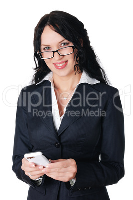 Young charming business woman