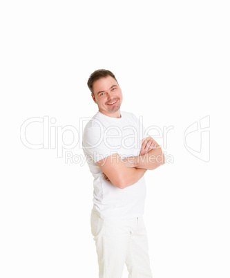 portrait of a handsome man in studio