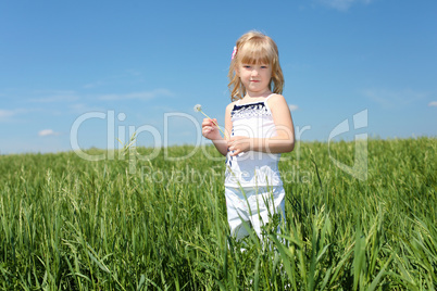 little girl outdoors