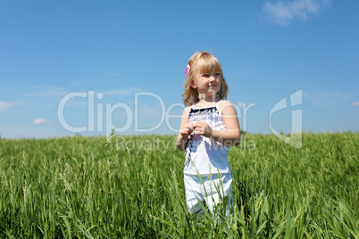 little girl outdoors