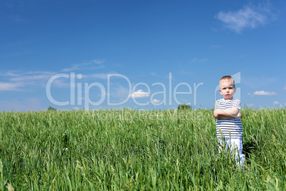 little boy outdoors