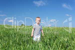 little boy outdoors