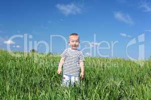 little boy outdoors