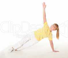 young woman doing yoga