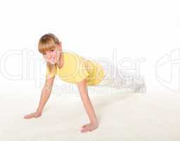 young woman doing yoga