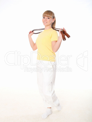 young woman doing yoga