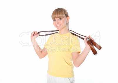 young woman doing yoga