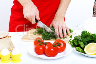 Fresh vegetables on the table