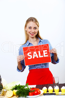 Woman cooking fresh meal at home