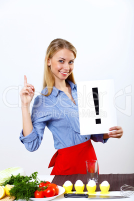 Woman cooking fresh meal at home