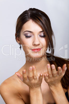 Portrait of beautiful young woman