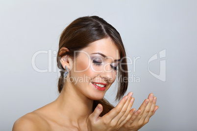 Portrait of beautiful young woman