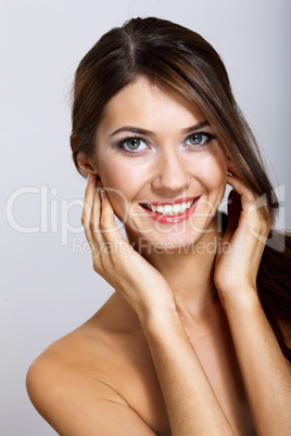 Portrait of beautiful young woman