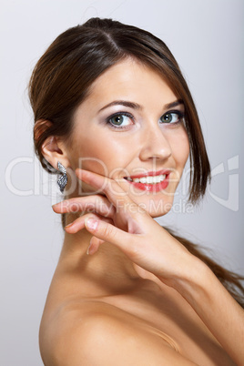 Portrait of beautiful young woman