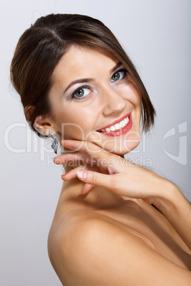 Portrait of beautiful young woman