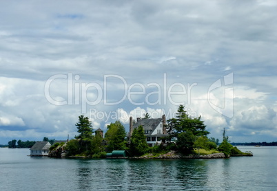 Zavikon island on Ontario Lake, Canada