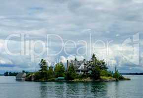 Zavikon island on Ontario Lake, Canada