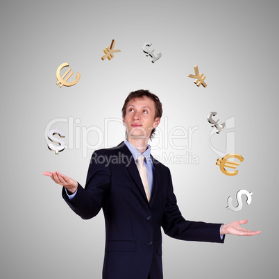 Collage on business and money theme