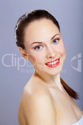 Portrait of beautiful young woman