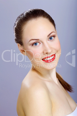 Portrait of beautiful young woman