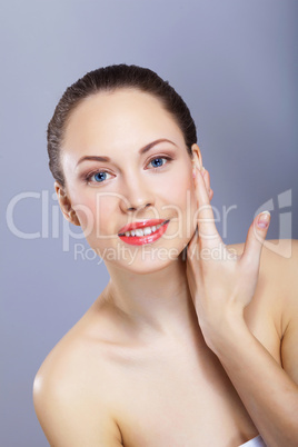 Portrait of beautiful young woman