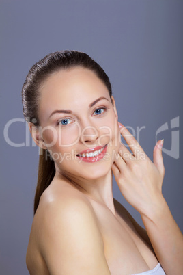 Portrait of beautiful young woman