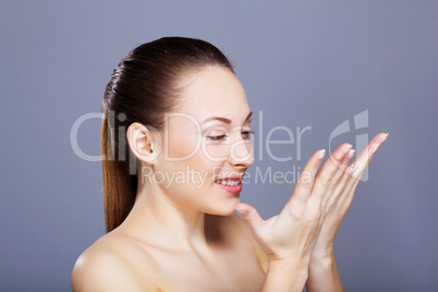 Portrait of beautiful young woman