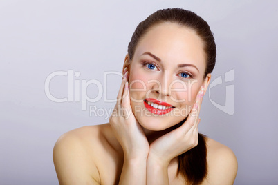 Portrait of beautiful young woman