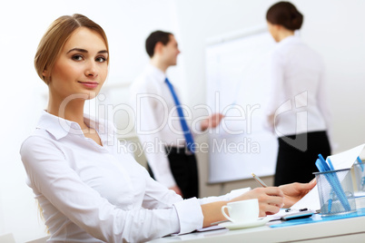 Portrait of a business woman in office