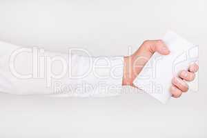 Hand with Business Card