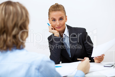 Portrait of a business woman in office