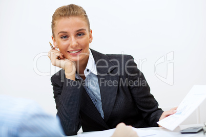 Portrait of a business woman in office