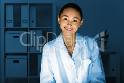 Young chemist working in laboratory