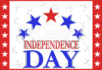 Independence Day Design - usa greetings banner